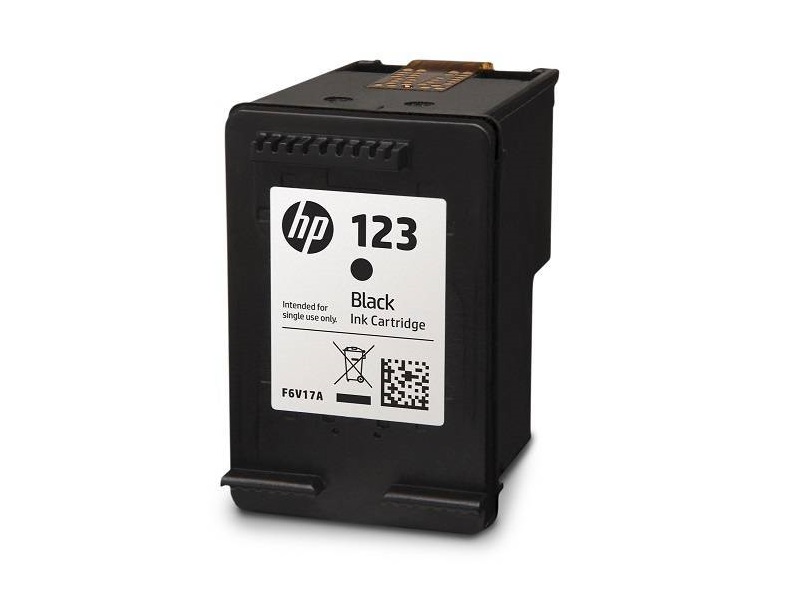 Заправка черного картриджа HP 123 (F6V17AE)