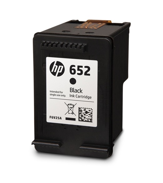 Заправка черного картриджа HP 652 (F6V25AE)